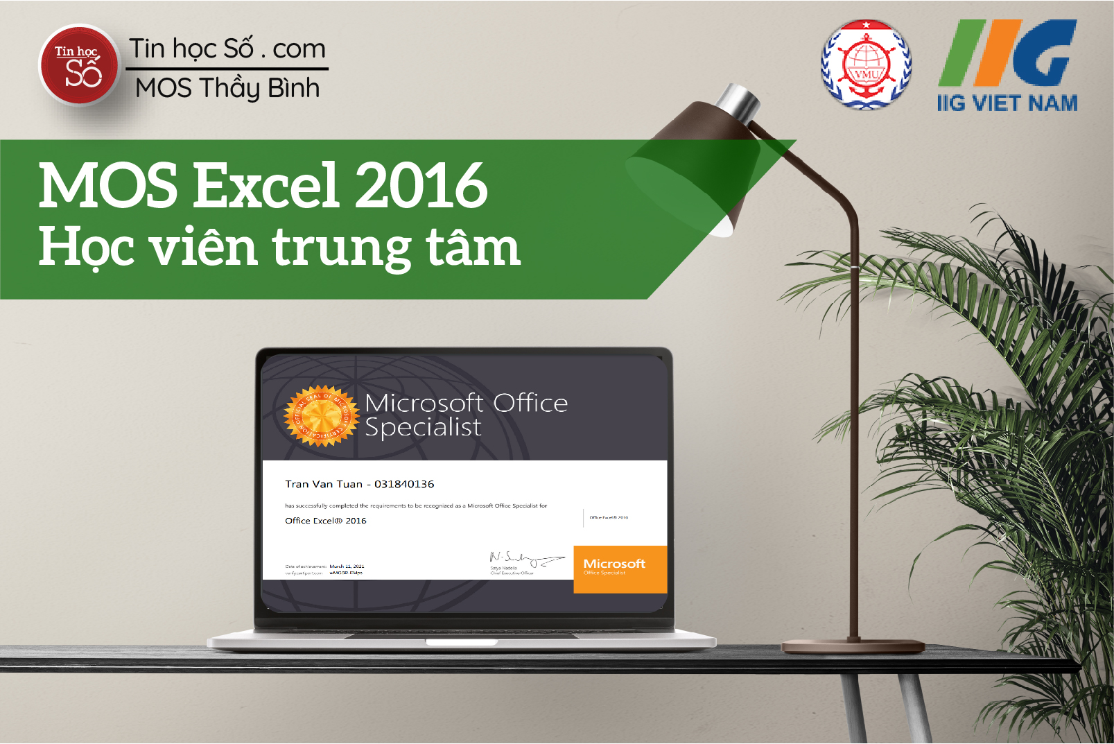 MOS Excel 2016 – Học viên trung tâm → Bài giảng 7 – ÔN TẬP 2 – Dự án 7 ...