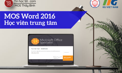 MOS Word 2016 – Học viên trung tâm