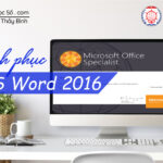 Chinh phục MOS Word 2016 Online